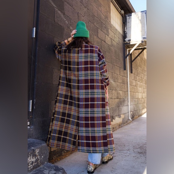 Dressed in LALA Libra Longline Half + Half Coat - Picture 2 of 10